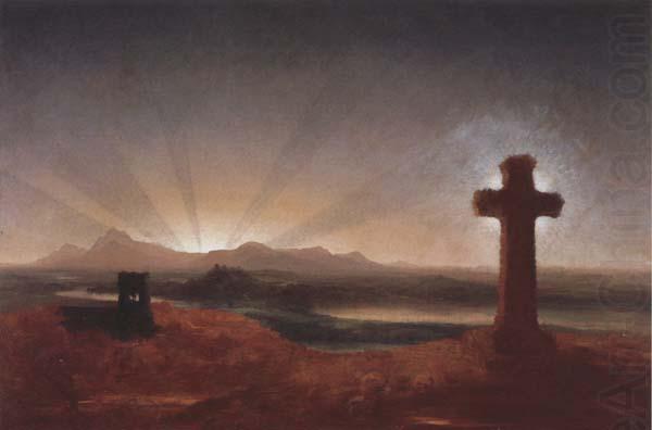 Cross at Sunset, Thomas Cole